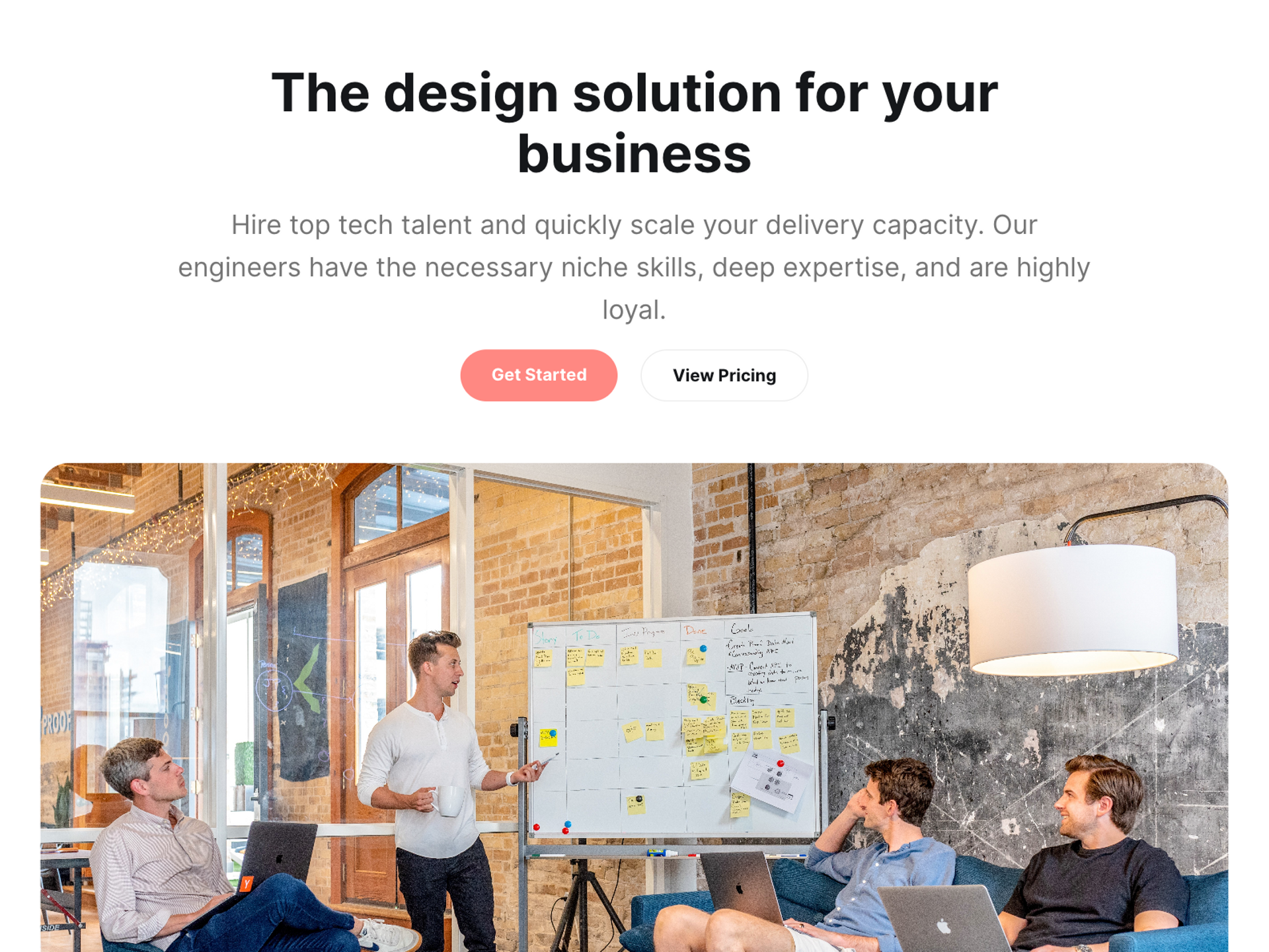 Ghost CMS Startup landing page