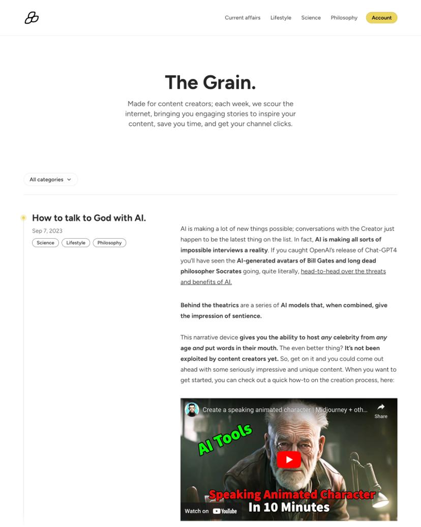 The Grain - Curie Theme