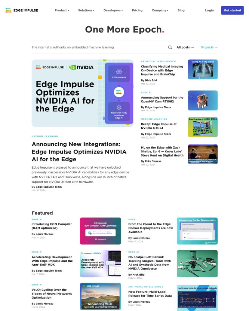 Edge Impulse Blog - Custom Theme