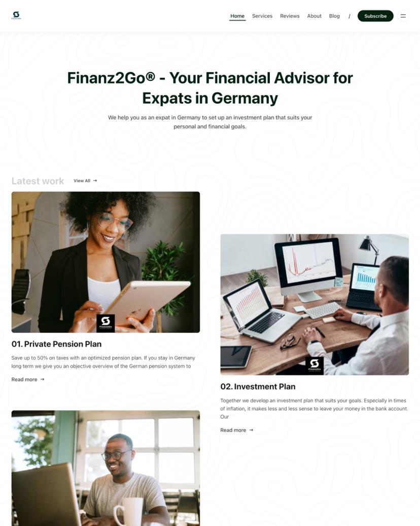 Finanz2Go® - Fumio Theme