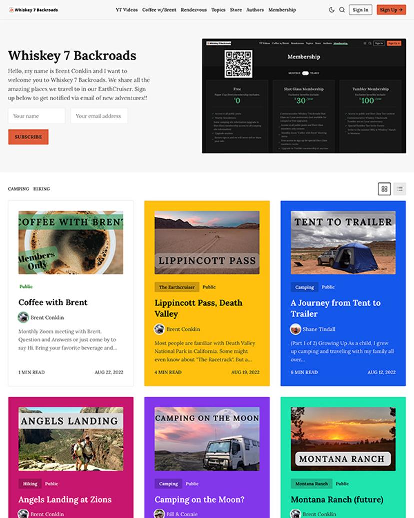 Whiskey 7 Backroads - Joben Theme