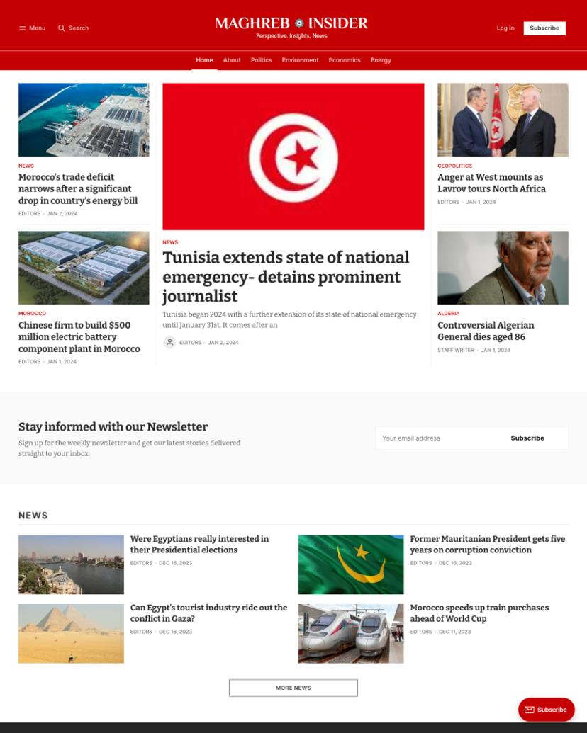 MAGHREB INSIDER - Maali Theme