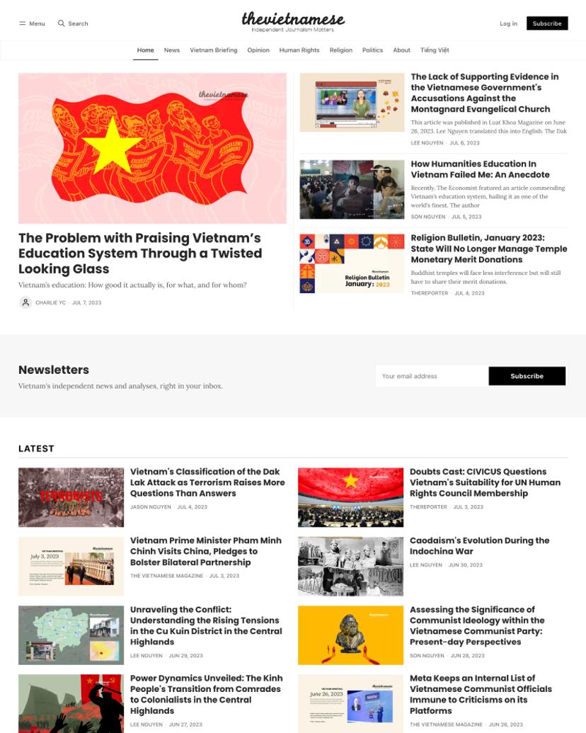 The Vietnamese Magazine - Maali Theme