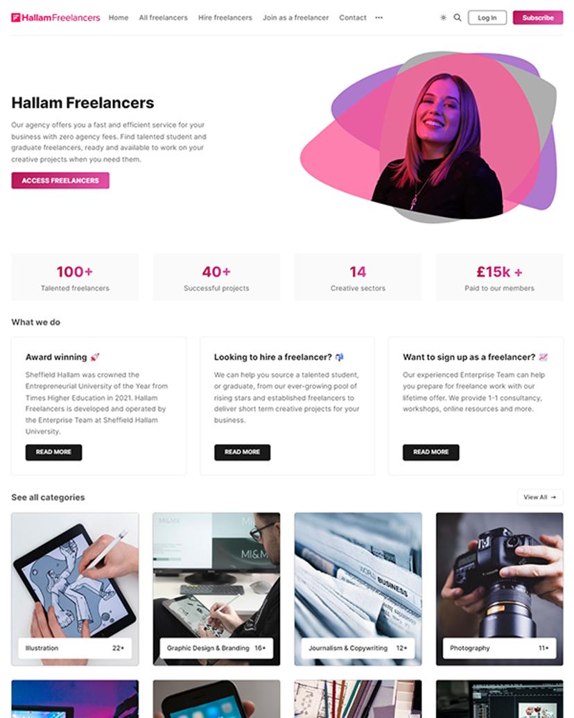 Hallam Freelancers - Nikko Theme