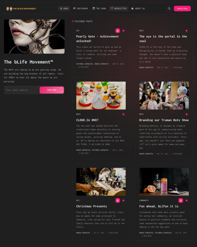 The bLife Movement™ - Tuuli Theme