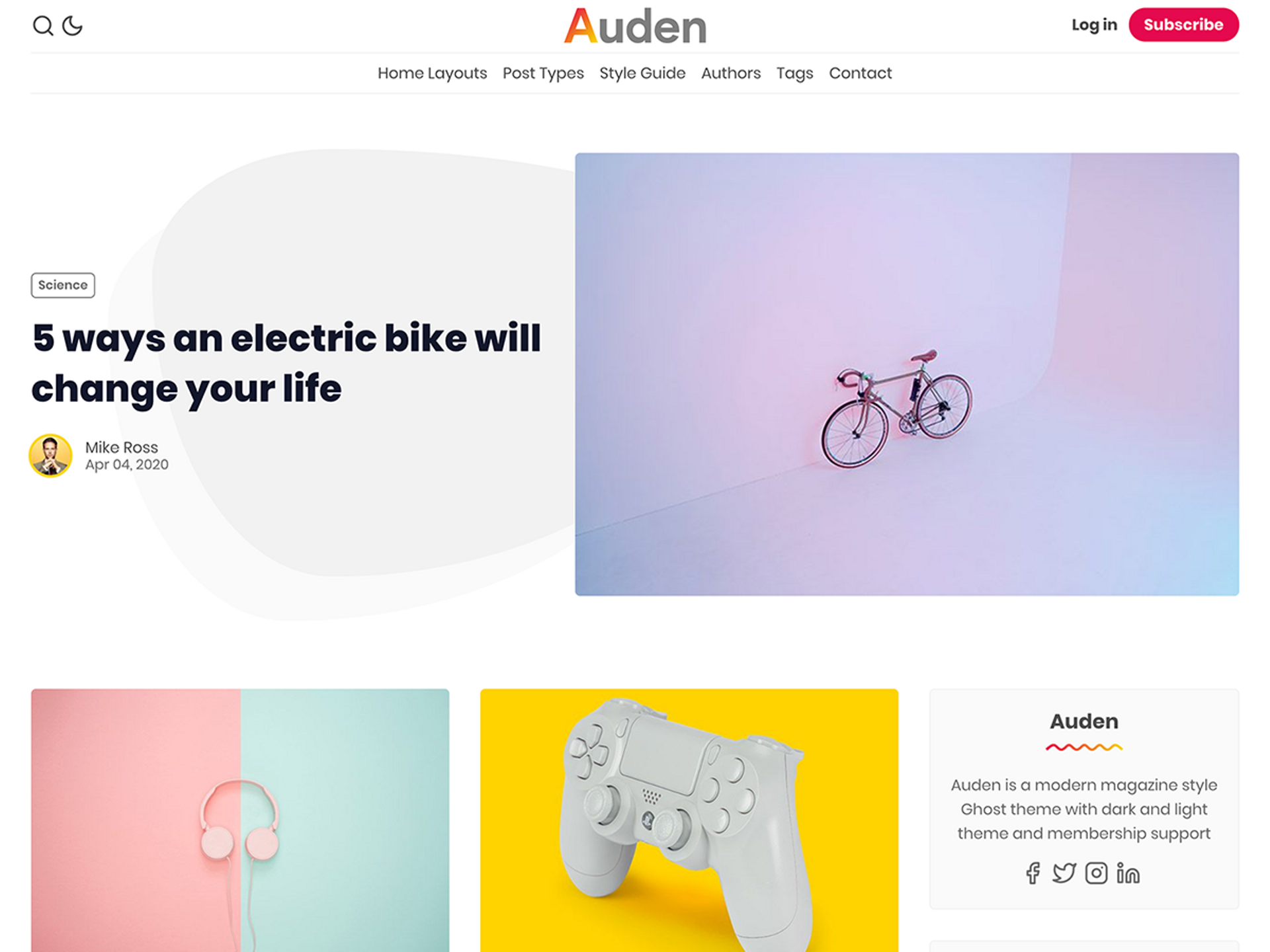 Auden Ghost Theme